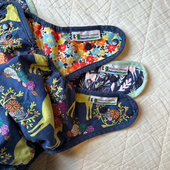 Lot of 3 AI2 Best Bottom Bigger cotton diaper covers - Picture 2 of 8